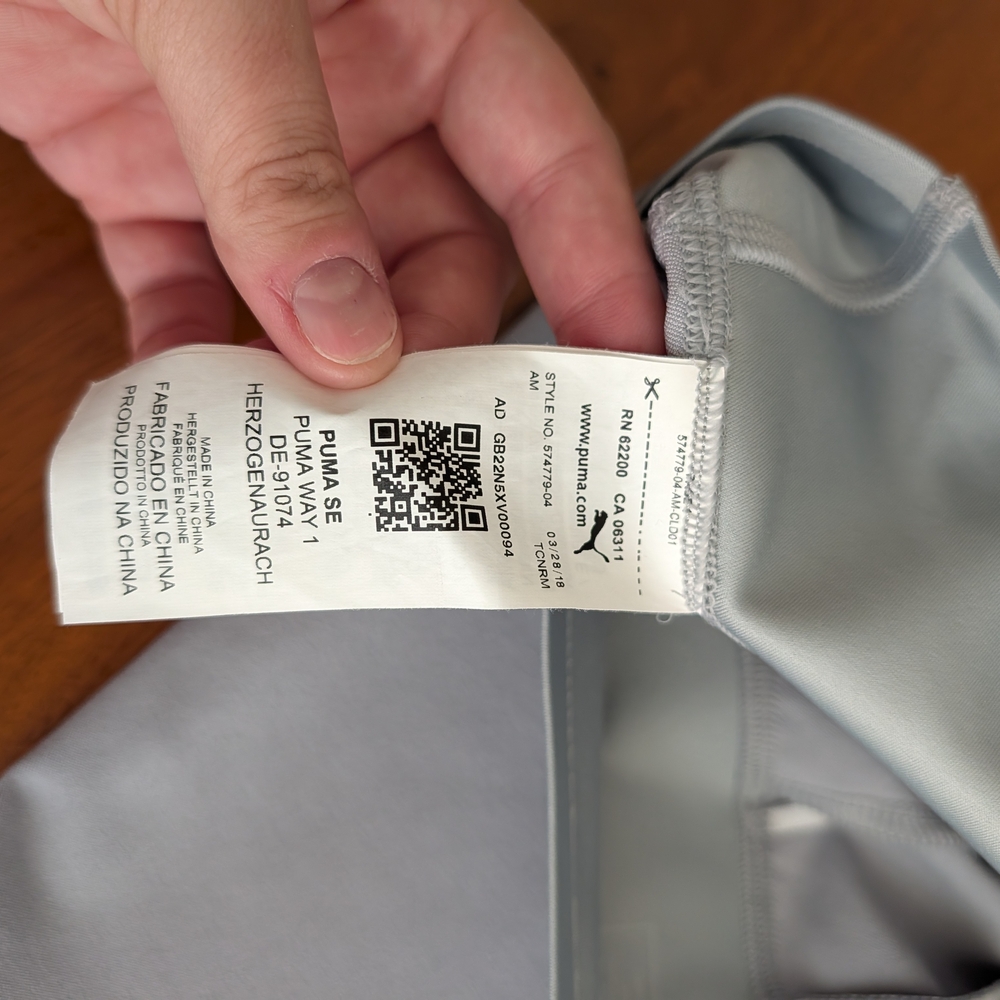 Puma Light Gray Activewear - Picture 5 of 7